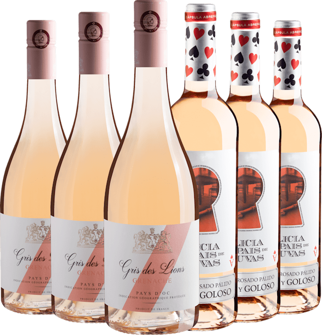 Kit Rosés | 3 Gris des Lions + 3 Alicia en el Pais de Las Uvas