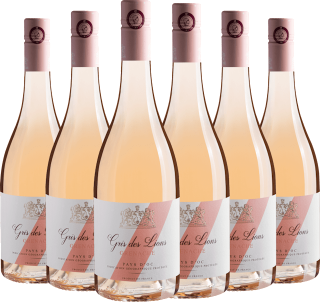 Kit 6 Gris des Lions Grenache Rosé Pays d'Oc IGP