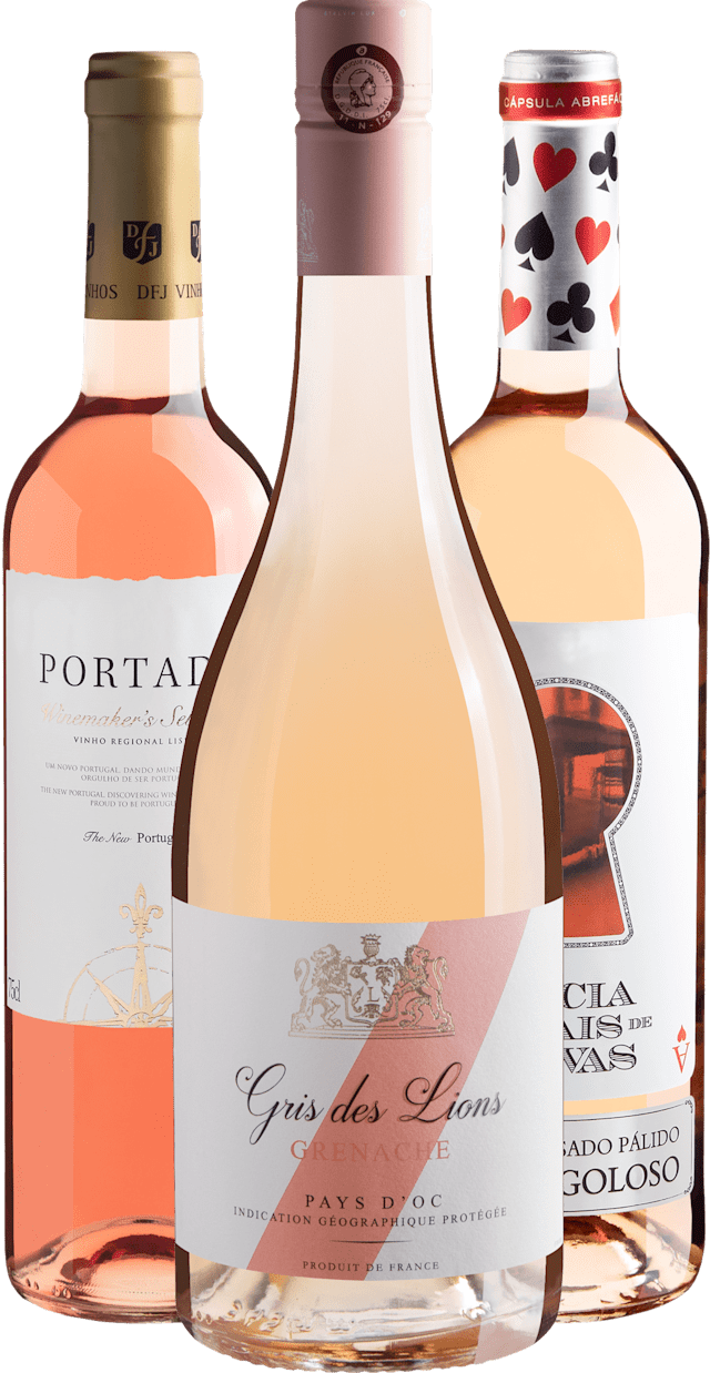 Kit 3 Vinhos Rosés do Velho Mundo