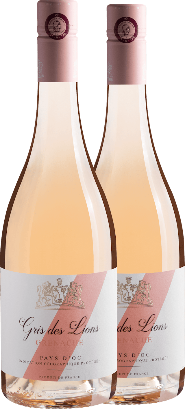 Kit 2 Gris des Lions Grenache Rosé Pays d'Oc IGP