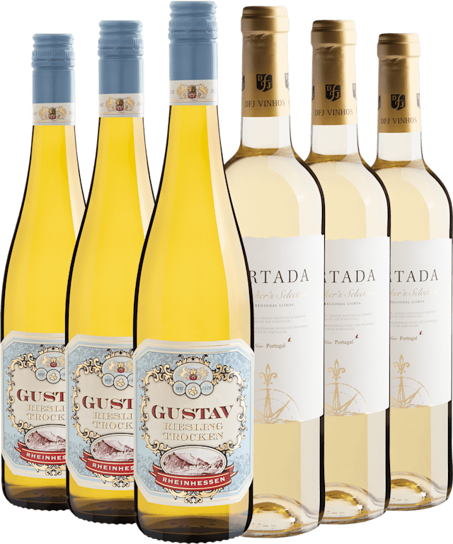 Kit Vinhos Brancos Best Sellers | 3 Gustav + 3 Portada