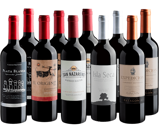 Kit Cabernet Sauvignon em Dobro | 10 garrafas*