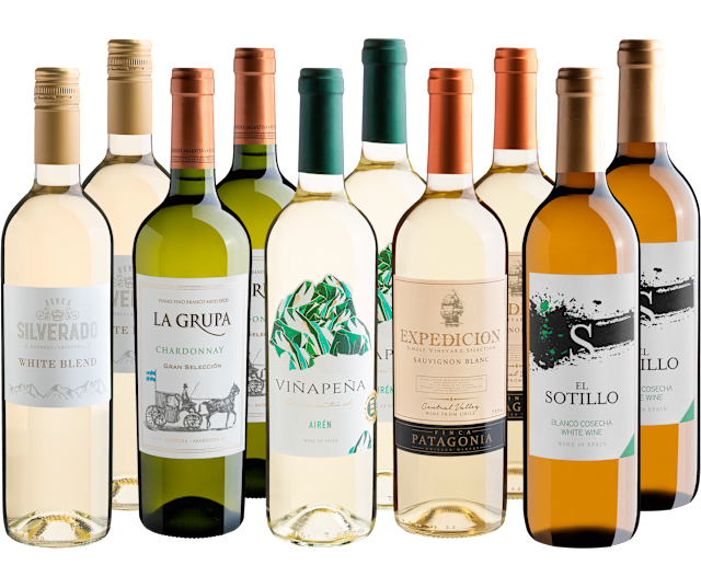 Kit Vinhos Brancos em Dobro | 10 garrafas