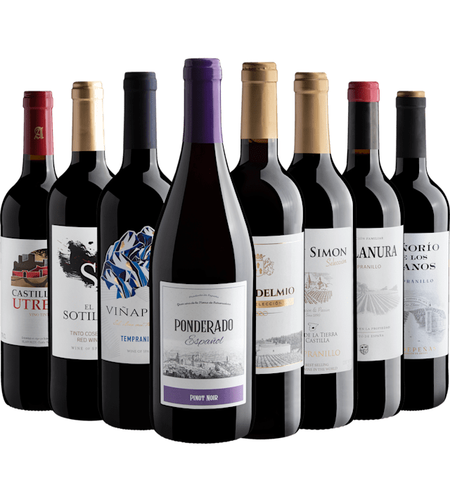 Kit 8 Vinhos Espanhóis