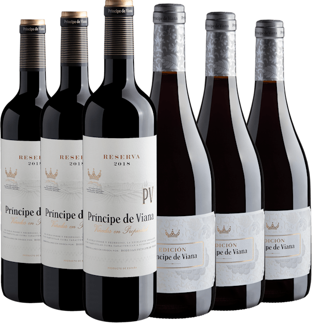 Kit Príncipe de Viana: 3 Reserva + 3 Edición Crianza