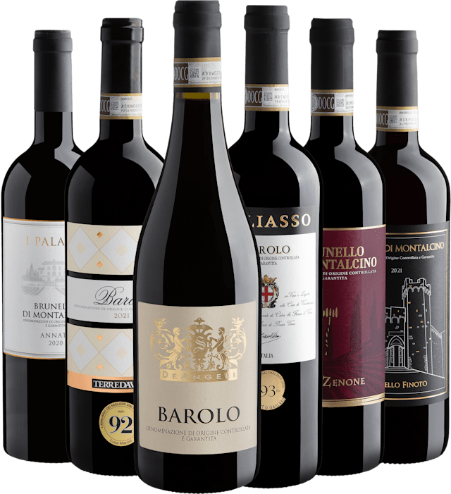 Kit 3 Barolo + 3 Brunello di Montalcino