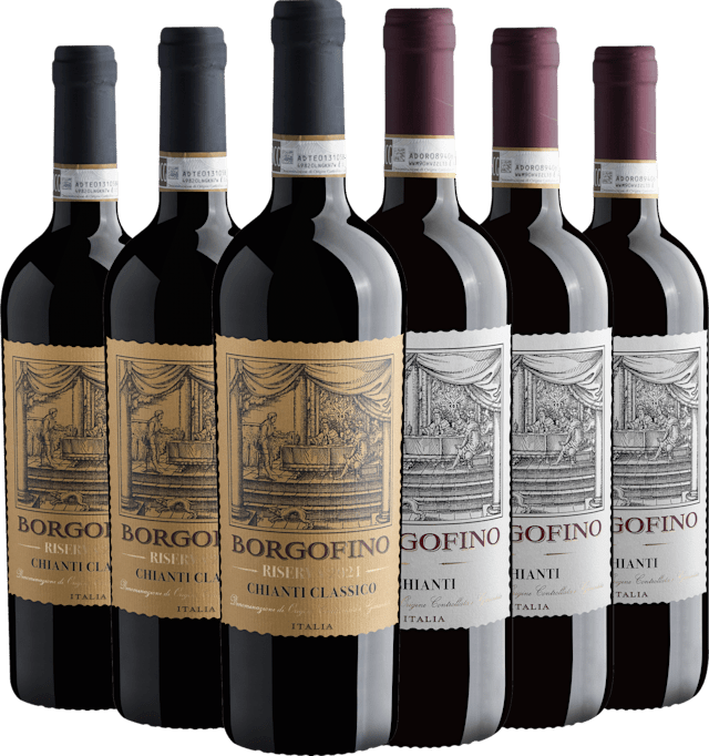 Kit Borgofino: 3 Chianti + 3 Chianti Riserva