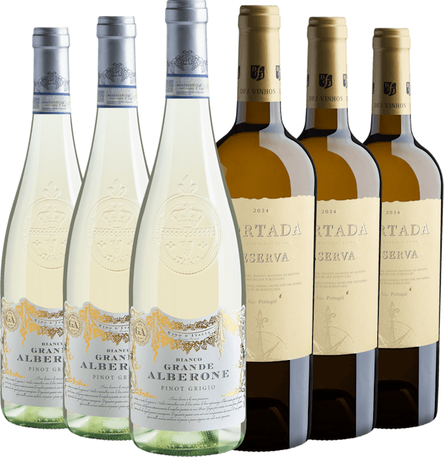 Kit 3 Portada Reserva Branco + 3 Grande Alberone Pinot Grigio