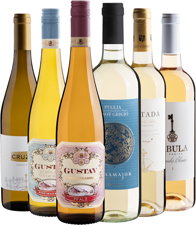 Kit 6 Vinhos Brancos do Velho Mundo
