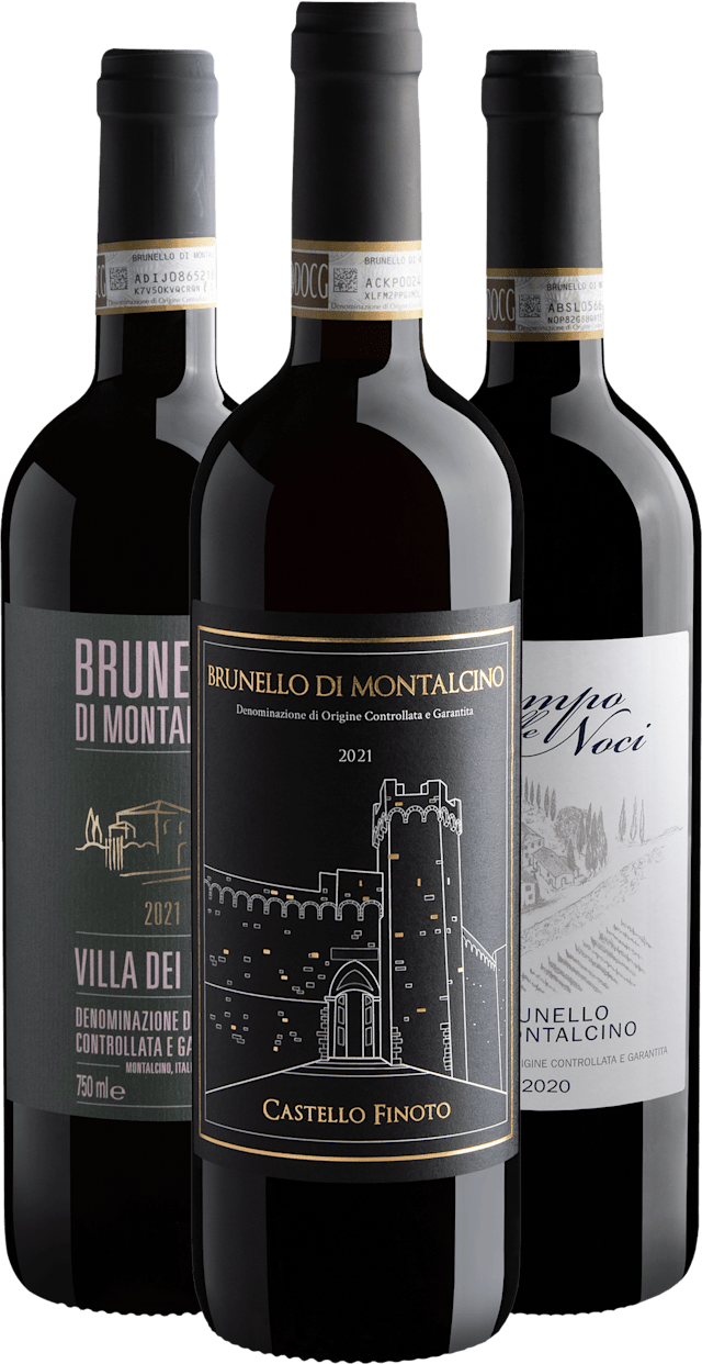 Kit 3 Brunellos di Montalcino por Daniel Perches