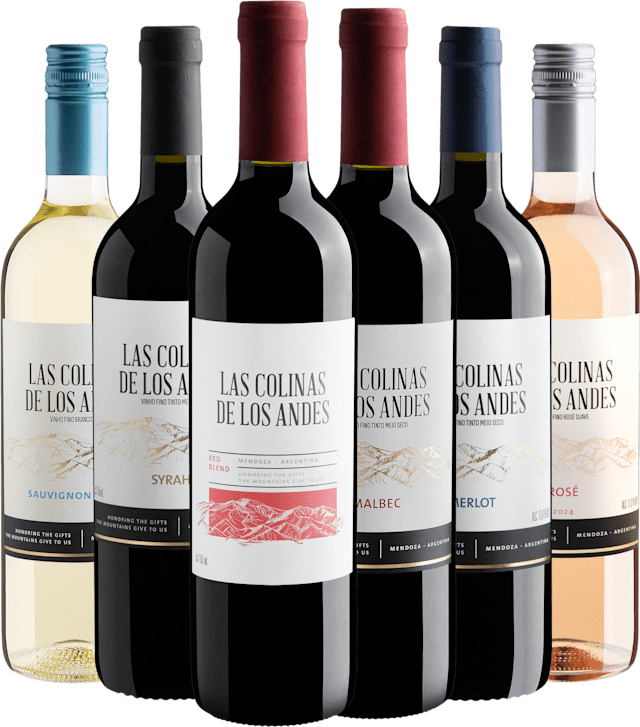 Kit Las Colinas de Los Andes: 4 Tintos + 1 Branco + 1 Rosé