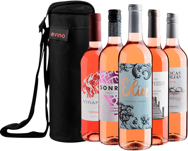 Kit 5 Vinhos Rosés + Bolsa Exclusiva