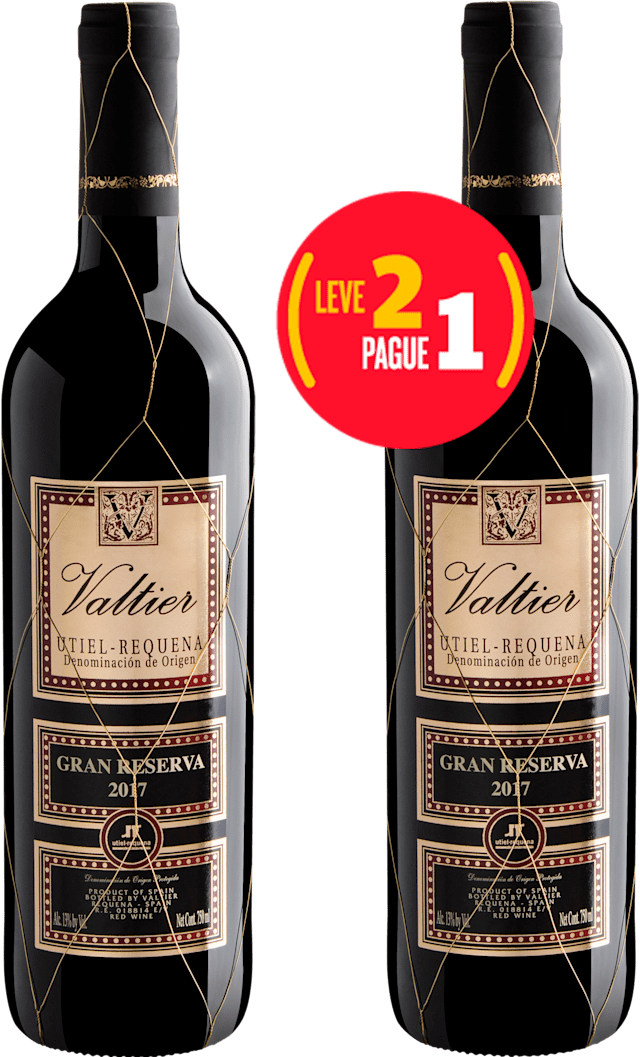 Kit Leve 2 Pague 1 Valtier Gran Reserva Utiel-Requena DOP