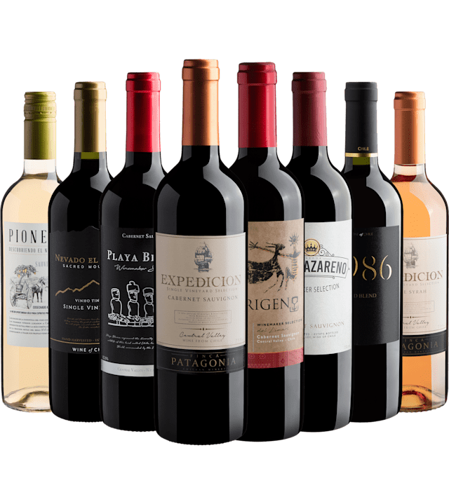 Kit 8 Vinhos Chilenos