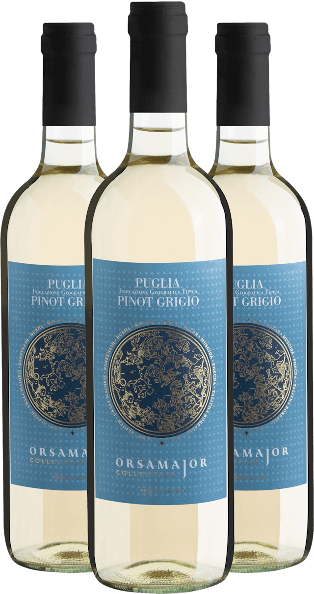 Kit 3 Orsamajor Collection Pinot Grigio Puglia IGT