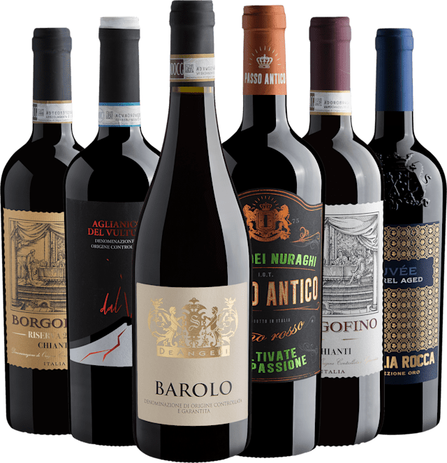 Kit 6 Italianos Premium com Barolo