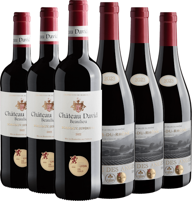 Kit Franceses Medalha de Ouro | 6 garrafas