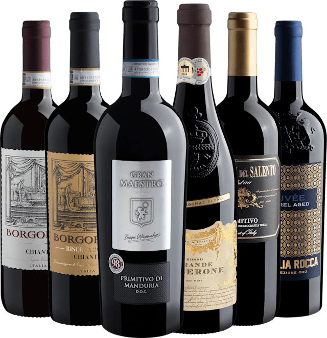 Kit 6 Tintos Italianos 94+ Pontos