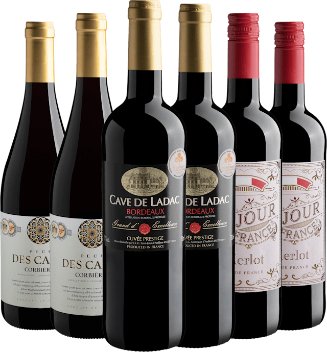 Kit Tintos Franceses em Dobro | 6 garrafas