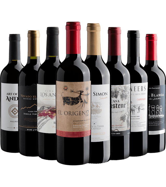 Kit 8 Vinhos Tintos