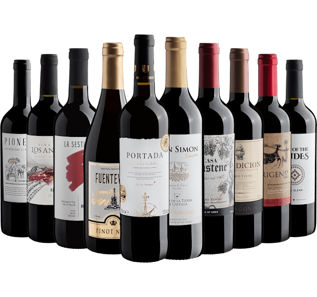 Kit 10 Vinhos Tintos com Portada Winemaker’s