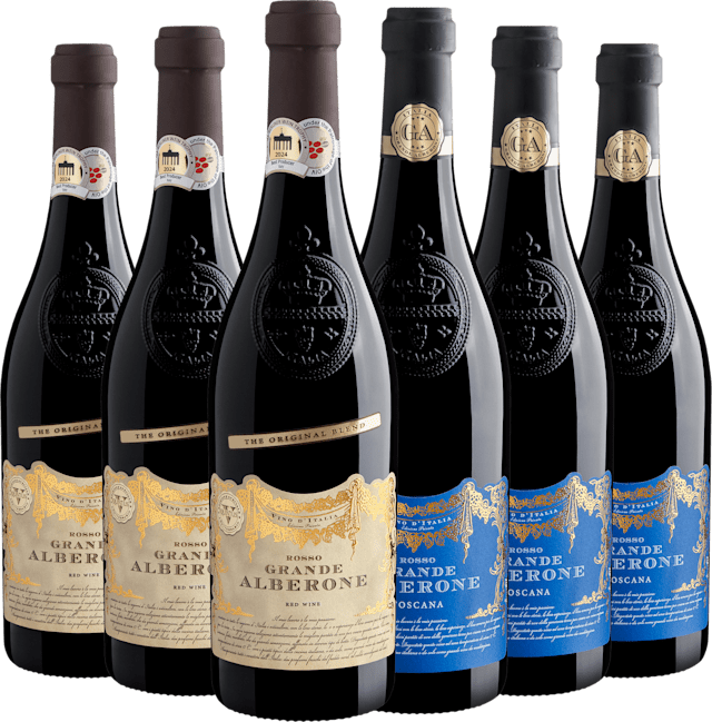 Kit Grande Alberone: 3 Vino Rosso + 3 Toscana