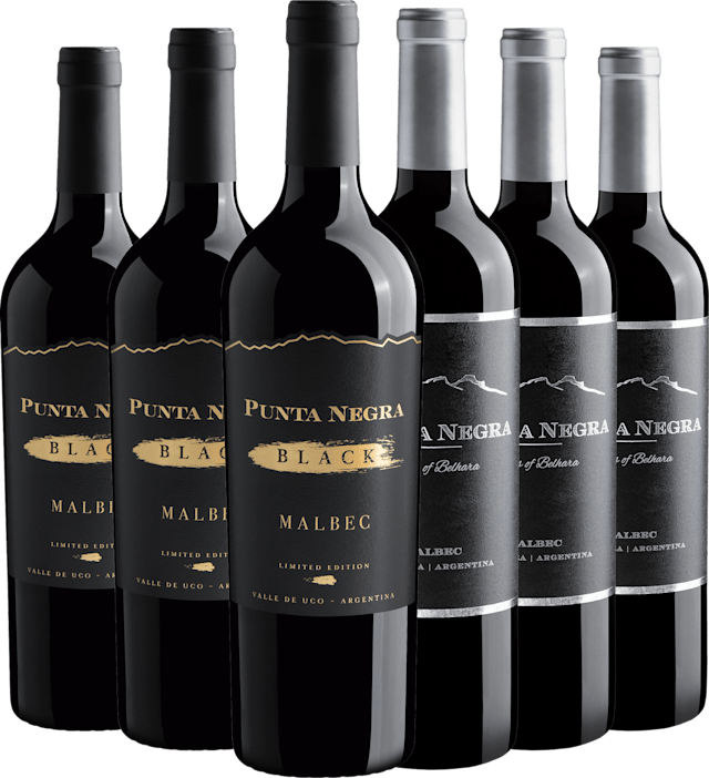 Kit Punta Negra Premiados | 3 Black Malbec + 3 Malbec