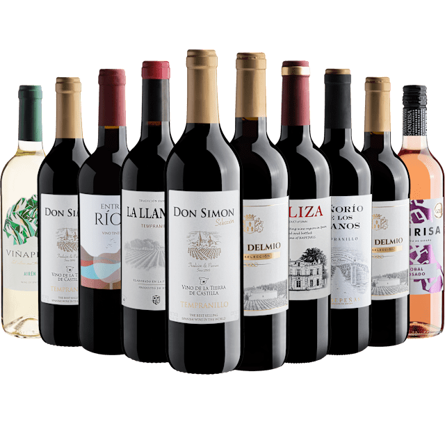 Kit 10 Vinhos Espanhóis*