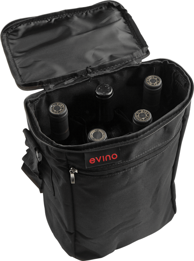 Bolsa Exclusiva Evino Preta para 5 garrafas 2