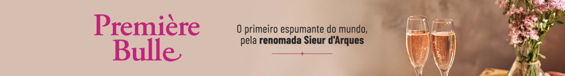 O primeiro espumante do mundo, pela renomada Sieur d'Arques