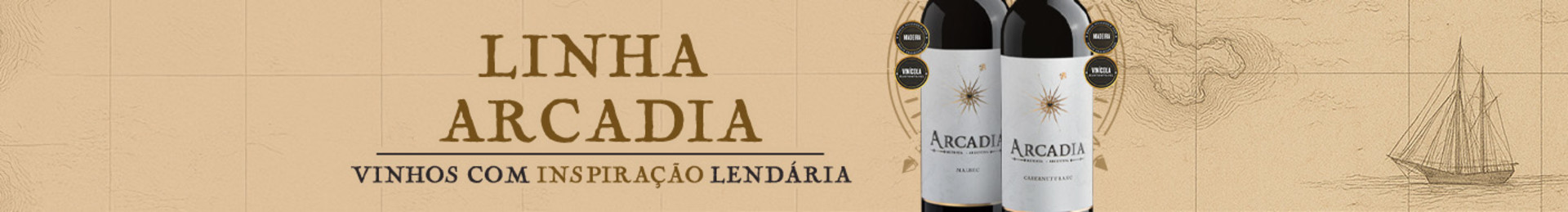 Província imaginária da antiga Grécia, Arcádia representava o idealismo da vida simples e plena, em perfeita sintonia com a natureza. Inspirado nessa mitologia, surgem os rótulos desta linha.