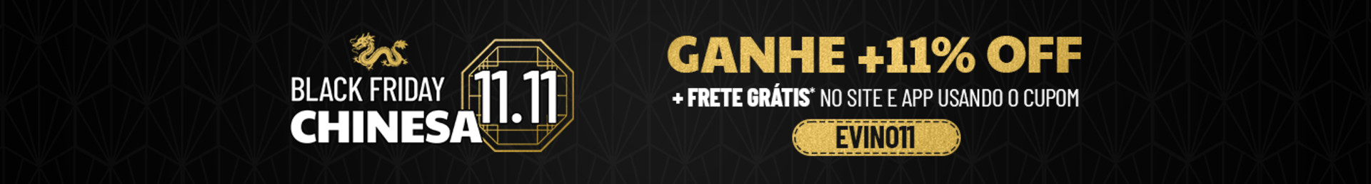 Cupom 11% OFF + Frete Grátis*