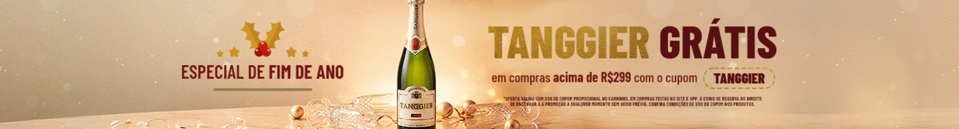 Tanggier Grátis em compras acima de R$299 com o cupom TANGGIER.
