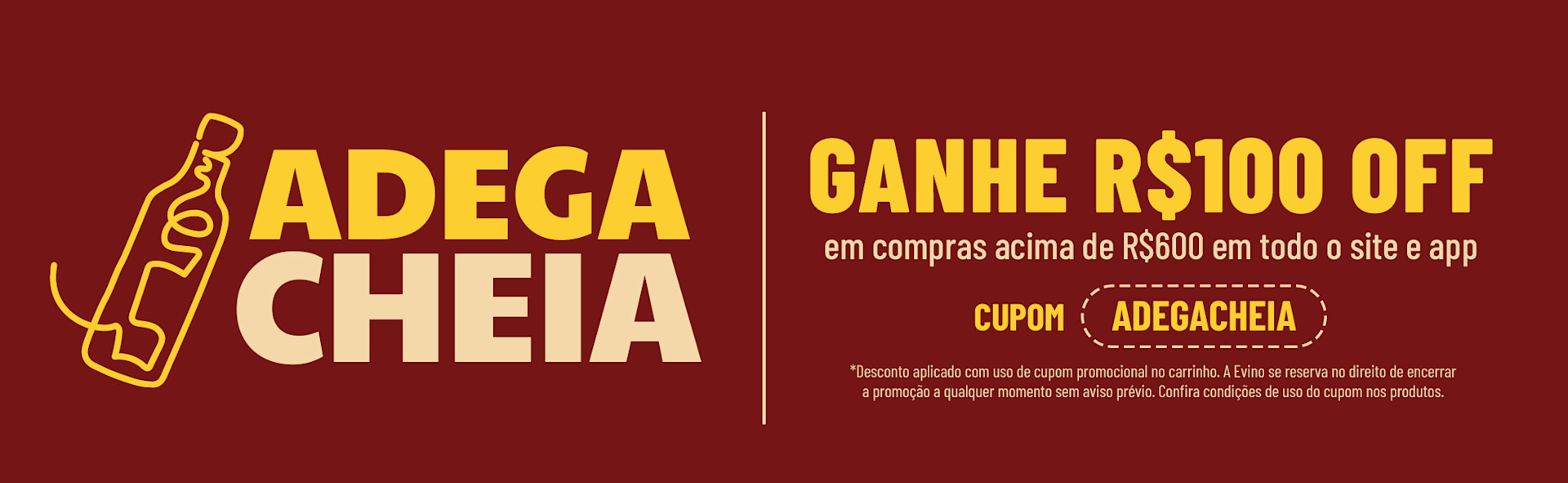 Adega Cheia:100 em 600