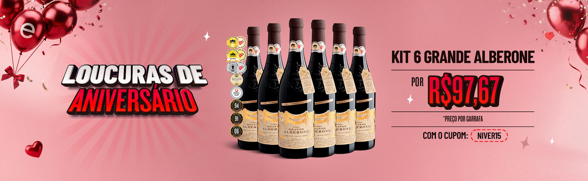 Oferta Loucura Grande Alberone