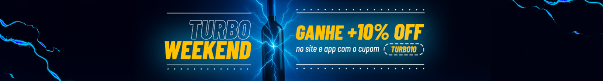 Ganhe +10% OFF no site e no app usando o cupom TURBO10 *A Evino se reserva no direito de encerrar a promoção a qualquer momento sem aviso prévio. Consulte as condições de uso de cupom nos produtos.
