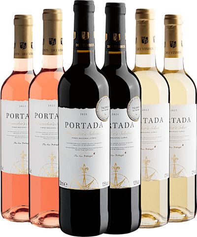 Kit Família Portada Winemaker’s: 2 Tinto + 2 Branco + 2 Rosé