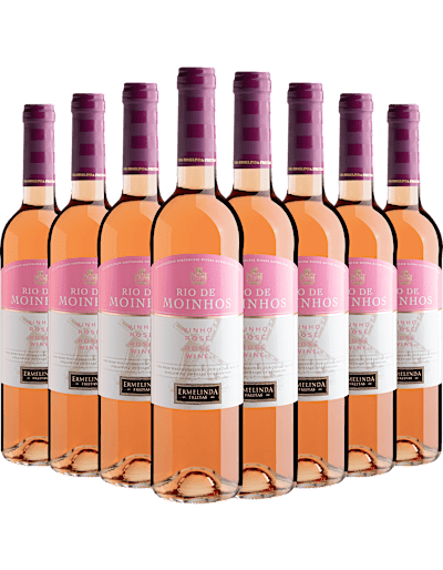 Kit 8 Rio de Moinhos Vinho Rosé por R$29,90 cada garrafa