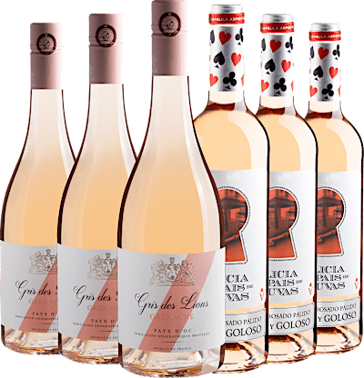 Kit Rosés | 3 Gris des Lions + 3 Alicia en el Pais de Las Uvas