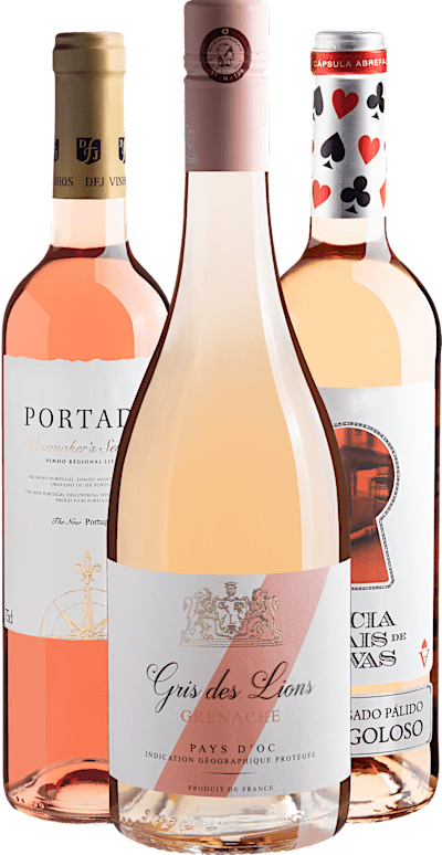 Kit 3 Vinhos Rosés do Velho Mundo