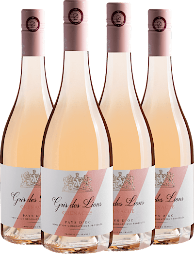 Kit 4 Gris des Lions Grenache Rosé Pays d'OC