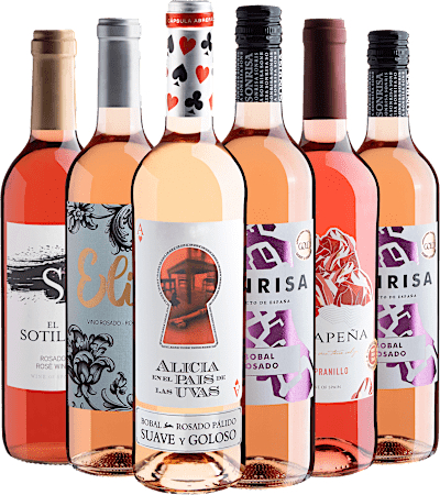 Kit 6 Rosés Espanhóis com Alicia en el Pais de Las Uvas
