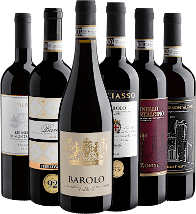 Kit 3 Barolo + 3 Brunello di Montalcino