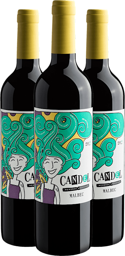 Kit 3 Candel Malbec