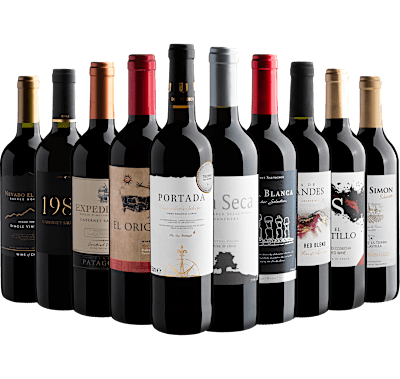 Kit 10 Vinhos Tintos com Portada Winemaker's