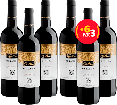 Kit Leve 6 Pague 3 Valtier Crianza Utiel-Requena DOP