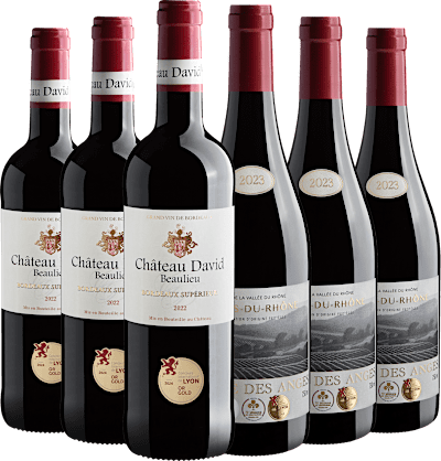 Kit Franceses Medalha de Ouro | 6 garrafas