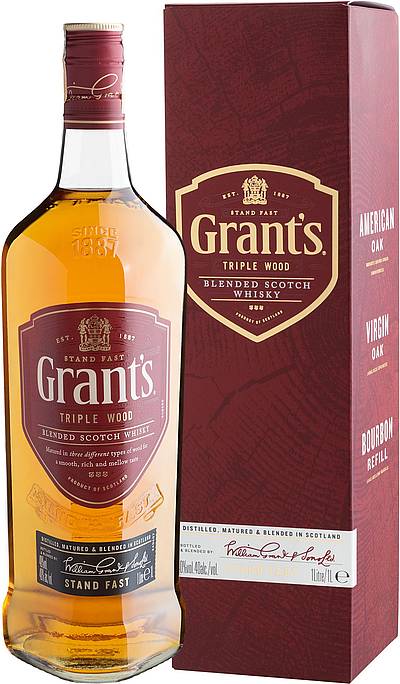 Grant's Triple Wood Blended Scotch Whisky - 1L | Evino