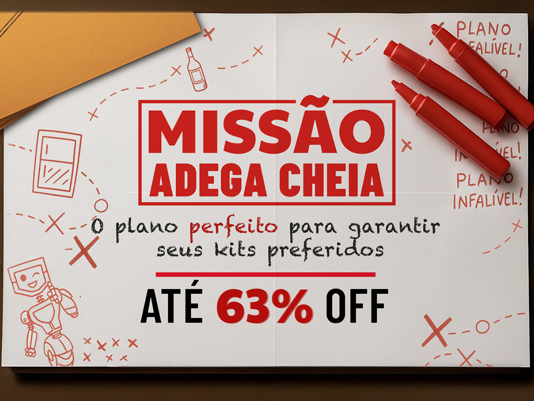 Missão Adega Cheia | Kits +10 garrafas