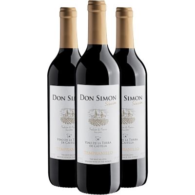 Vinho García Carrión Tinto Seco Espanha Don Simon Seleccion Tempranillo 750ml - 3 Unidades